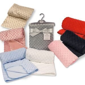 Baby Velour Bubble Wrap With Fleece Back And Satin Trim In Uk