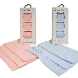 Buy Baby 3 Pack Cotton Wash Cloths Online In Uk