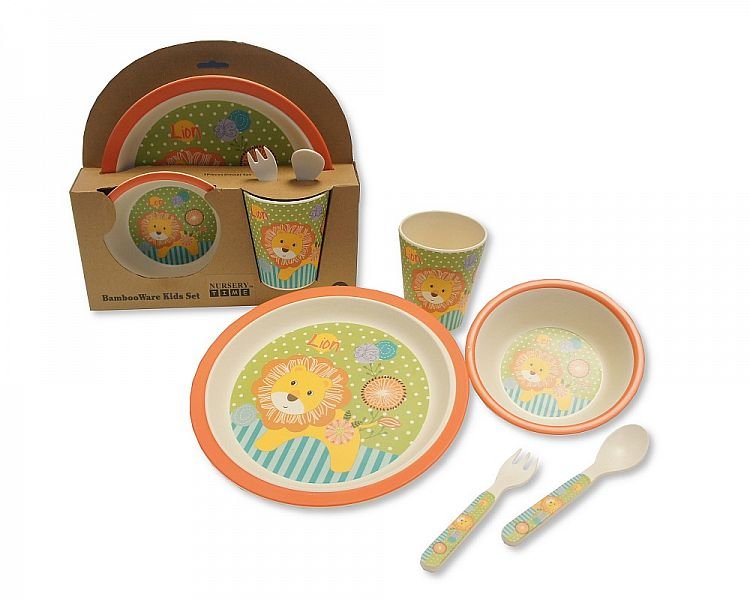 Buy Baby 5 Pcs Bamboo Fibre Meal Set Lion Online In Uk