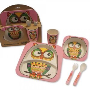 Buy Baby 5 Pcs Bamboo Fibre Meal Set Owl Online In Uk