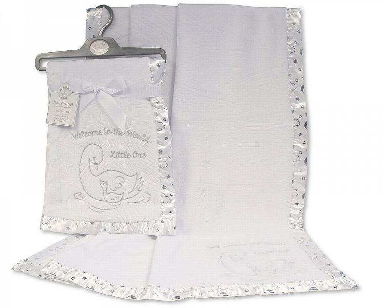 Buy Baby Christening Wrap Welcome To The World Little One In Uk