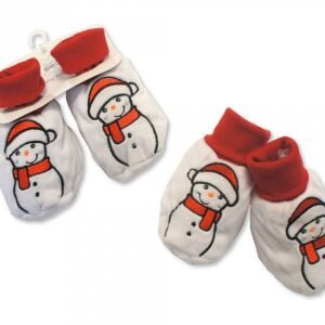 Buy Baby Christmas Booties Snowman Online In Uk