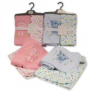 Buy Baby Cotton Receiving Wraps Teddy And Spots Online In Uk