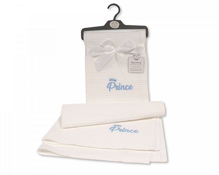 Buy Baby Cotton Waffle Wrap Prince Online In Uk