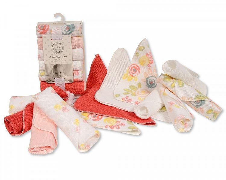 Buy Baby Girl Wash Cloths 12 Pack Online
