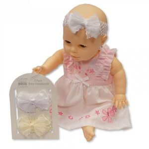 Buy Baby Girls Headband 2 Pack Cream White Colour In Uk
