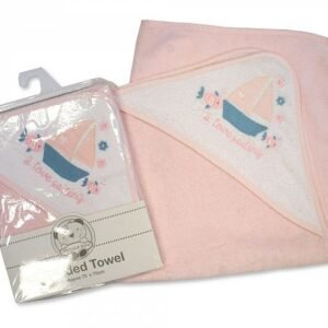 Buy Baby Girls Hooded Towel I Love Sailing Online In Uk