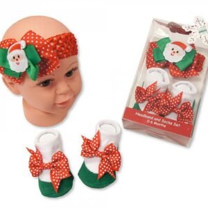 Buy Baby Headband And Socks Set Santa Online