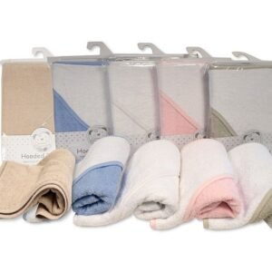 Buy Baby Hooded Towel Plain Colour White Online In Uk