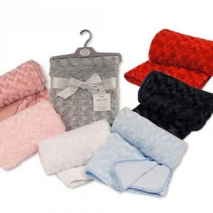 Buy Baby Rosebud Wrap With Fleece Back And Satin Trim In Uk