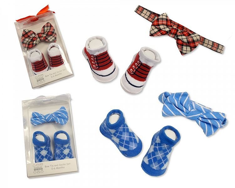 Buy Baby Socks And Bow Tie Set Box Online Uk