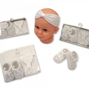 Buy Baby Socks And Headband Set White Colour Online In Uk