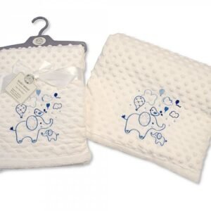 Buy Baby Soft Velour Dotted Wrap Sky Online In Uk