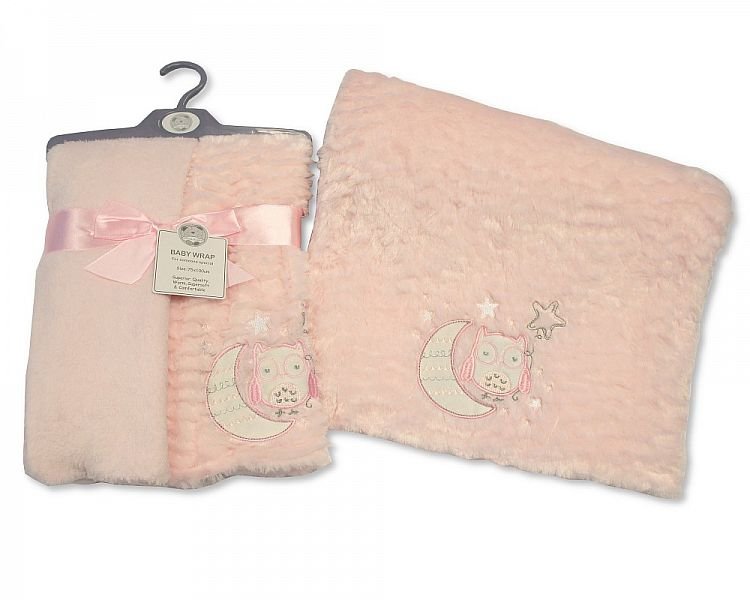 Buy Baby Soft Wrap Owl Online In Pink