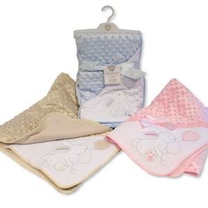 Baby Velour Bubble Wrap - Rabbit and Balloon