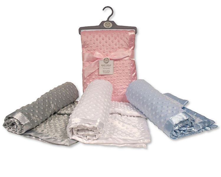 Buy Baby Velour Bubble Wrap With Satin Trim Online In Uk