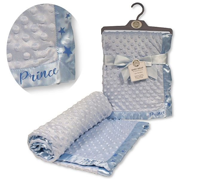 Buy Baby Velour Bubble Wrap With Satin Trim Prince In Uk
