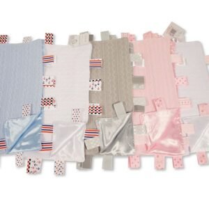 Buy Knitted Baby Comforter With Tags And Satin Reverse Online