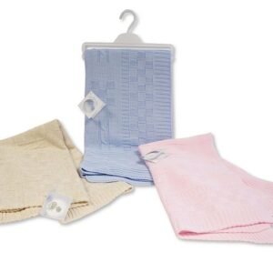 Buy Knitted Baby Wrap With Pointelle Pattern Online In Uk