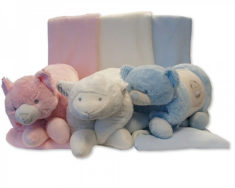 Buy Plush Animal Cushion And Blanket Online In Uk