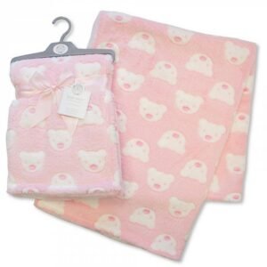 Buy Printed Baby Wrap Teddy Online In Pink