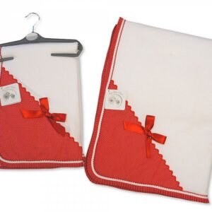 Buy Quilted Baby Wrap With Bow Red Online