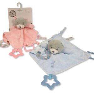 Buy Baby Bear Comforter With Rattle Ring And Teether In Uk
