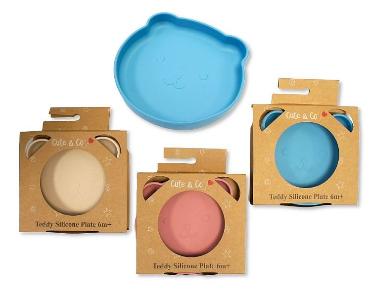 Baby Silicone Plate - Teddy
