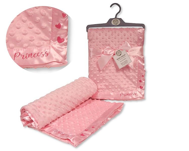 Shop Baby Velour Bubble Wrap With Satin Trim Princess In Uk
