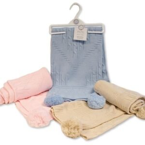Shop Knitted Baby Wrap With Pompoms Online